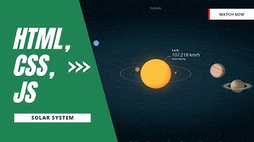 How to make 3D Solar System Using html , css and JavaScript