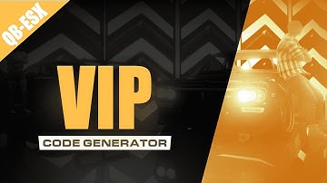 Fivem VIP Code Generator V1 | QBCore/ESX/QBOX