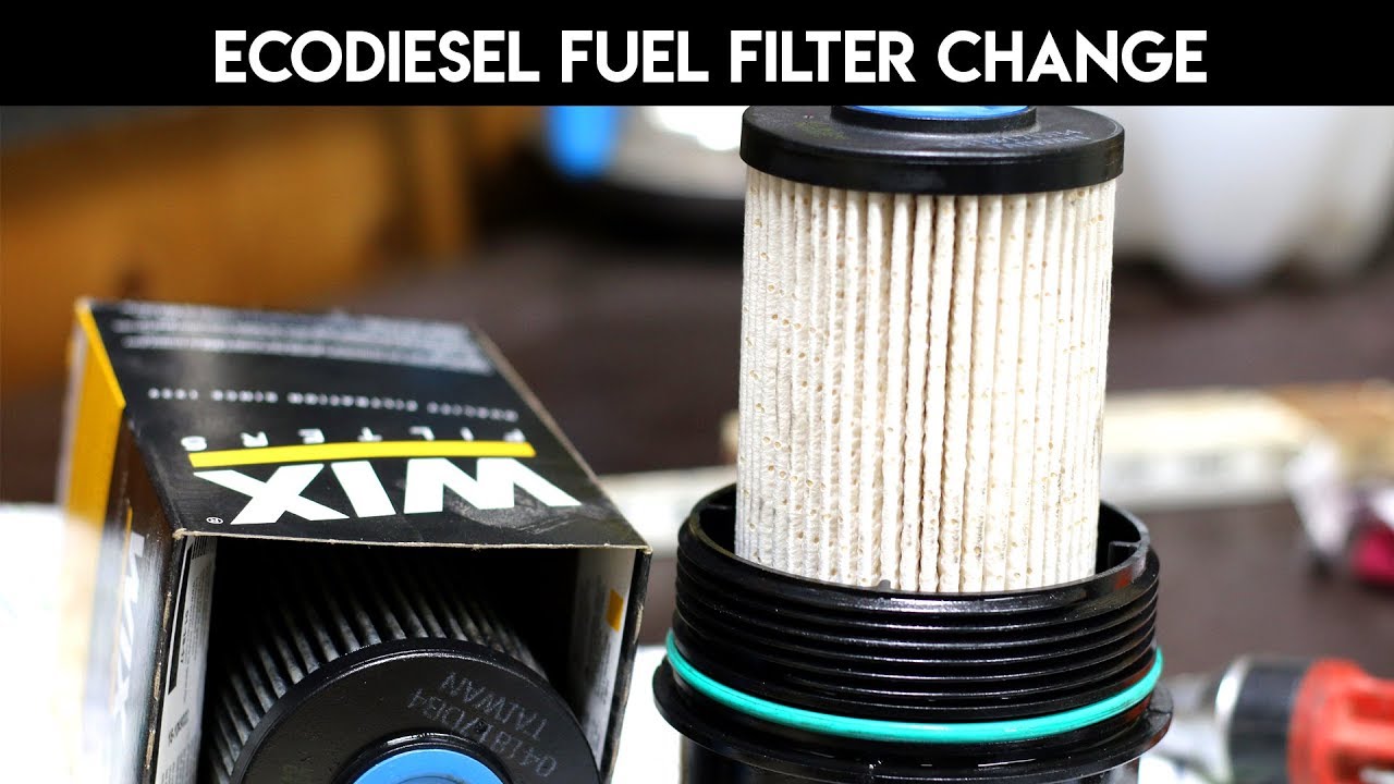 ram 1500 ecodiesel fuel filter change - Gilbert Gardens - YouTube