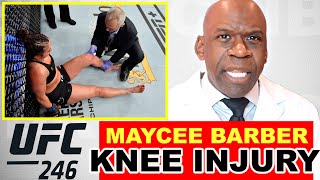 Doctor Reacts To UFC Injuries: MAYCEE BARBER KNEE INJURY - Dr. Chris Raynor