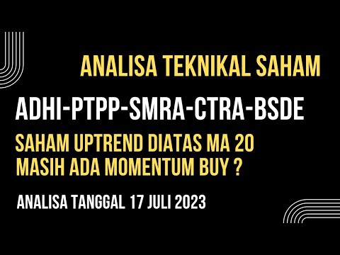 ANALISA TEKNIKAL SAHAM ADHI PTPP SMRA CTRA BSDE .