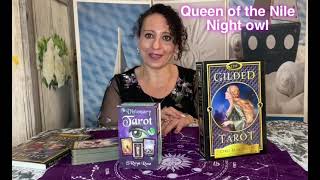 هنفتح كروت تاروت و نتفرج عليها? visionary Tarot و gilded Tarot