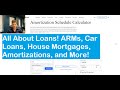 All About Loans! House Mortgages, Car Loans, Amortizations, Pay offs, Arms, and More!