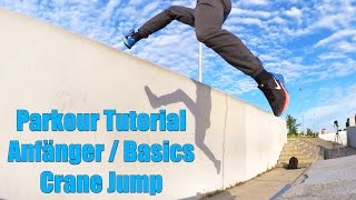 Parkour Tutorial - Beginners / Basics - Crane Jump (German)