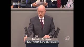 Dr. Peter Struck, Spd. Verteidigunsminister. 19.10.2005