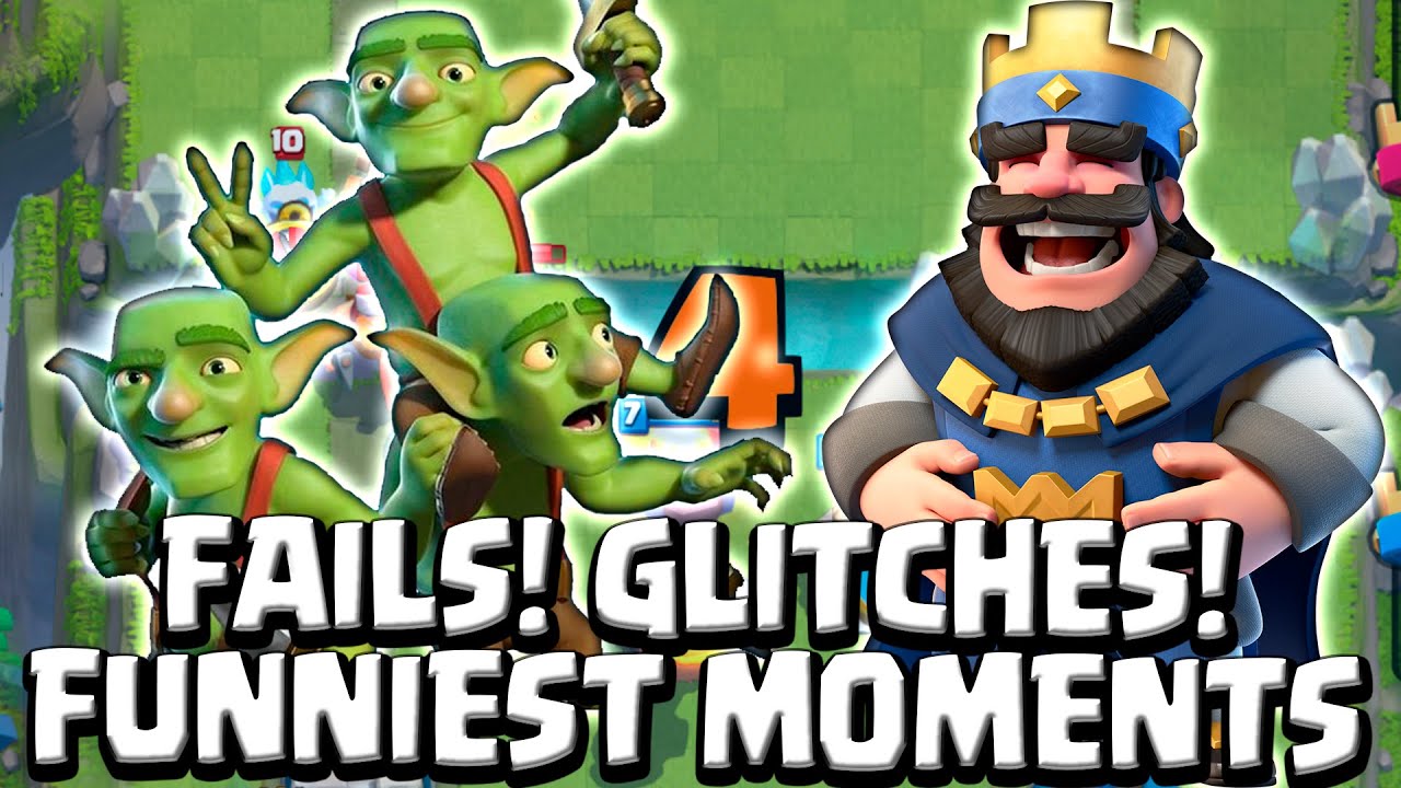 Clash Royale Funniest Moments, Fails, Glitches, Bloopers Compilation