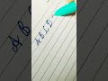 How to write alphabet a to z in capital in cursive handwriting.