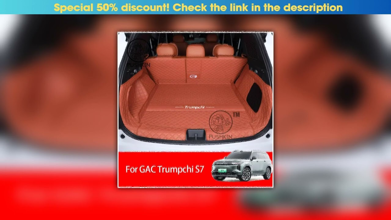 Hands-on For GAC Trumpchi S7 2025 2026 Floor Mats Car Catpet Leather Waterproof Trunk Mat Black Ful