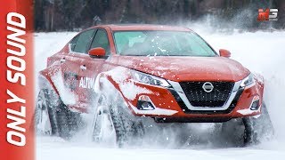 NEW NISSAN ALTIMA-TE AWD PROJECT 2019 - CANADA - FIRST SNOW TEST DRIVE ONLY SOUND