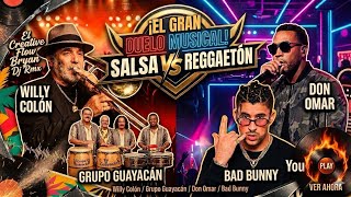 Salsa Rumbera y Reggaetón Old School (Mix 2026)⚡🕺 El Choque Perfecto Bad Bunny Wilie Colon Don Omar