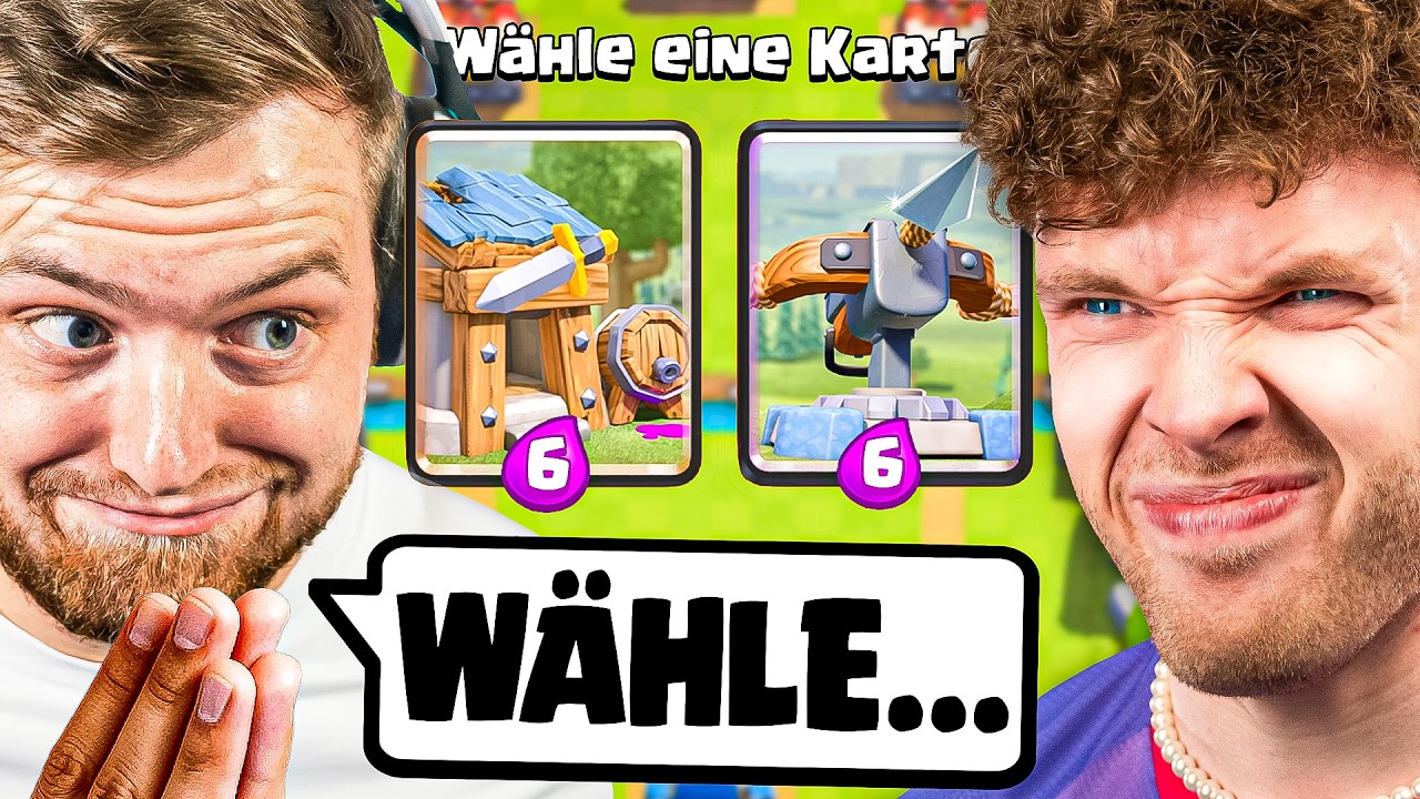 😱🤯TRYMACS WÄHLT MEINE KARTEN, BIS ICH VERZWEIFLE... | Clash Royale Deutsch