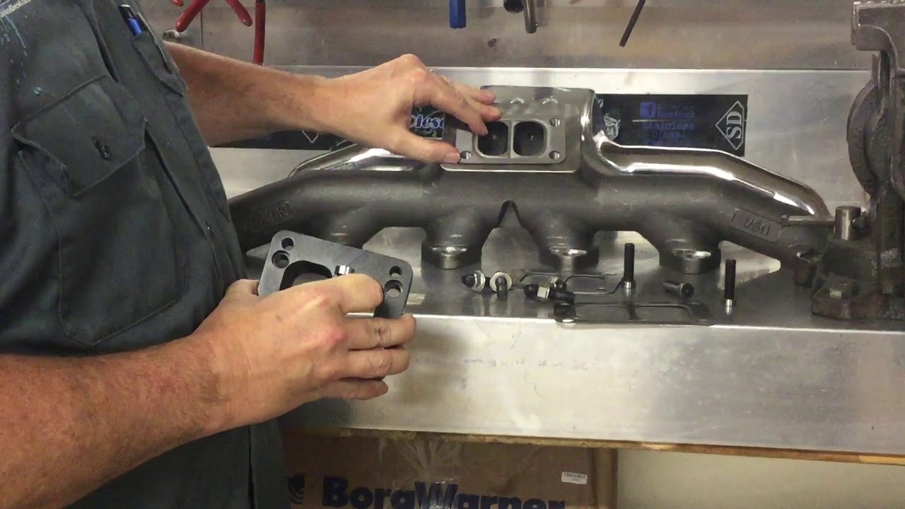T3 Manifold using an Adapter Plate transitioned to a larger size