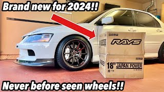 My Evo Gets Brand New Wheels From Rays!!