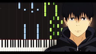 Kaze ga Tsuyoku Fuite Iru ED - Reset [Piano tutorial + FREE SHEETS] // Synthesia