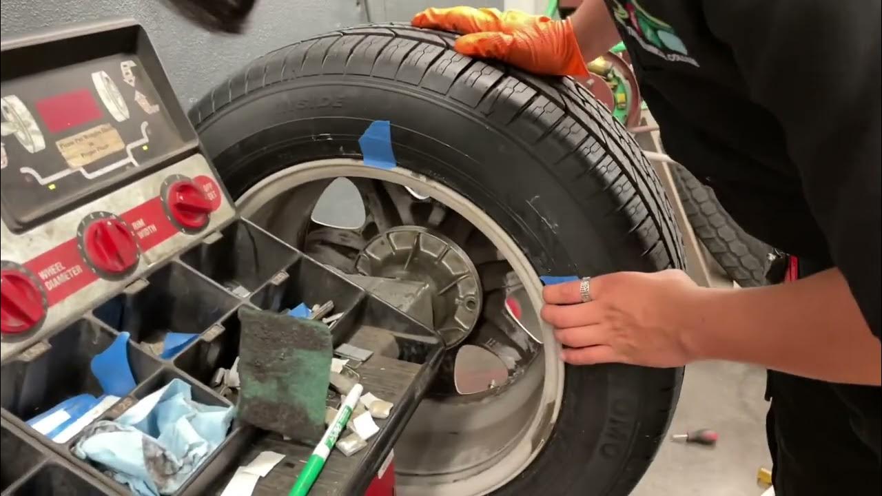 How to balance wheels using the Snapon balancer. YouTube