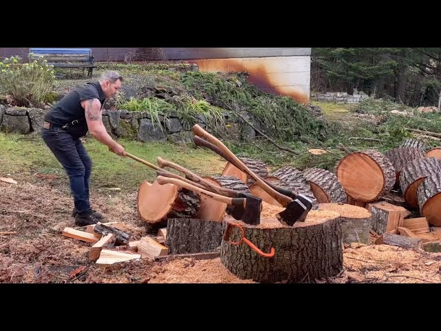 Watch “Bushcraft project, Mallet for splitting logs and some other