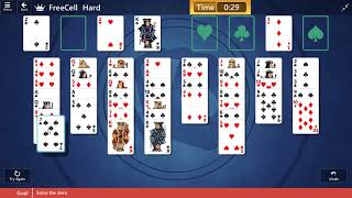 Microsoft Solitaire Collection - FreeCell [Hard] | October 13th 2018: Solve the deck