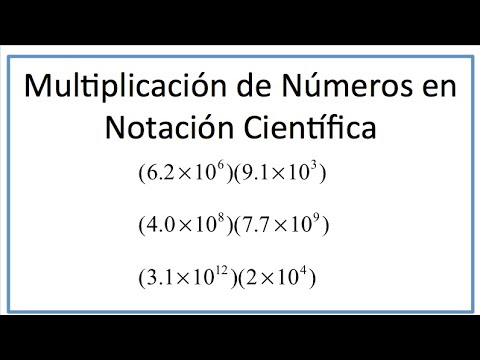 Multiplicación en notación científica - YouTube