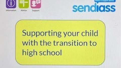 Supporting your child with the transition to high school