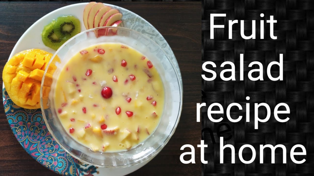How to make fruit salad recipe at home in telugu YouTube