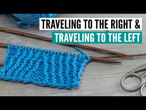 How to knit traveling to the left and right