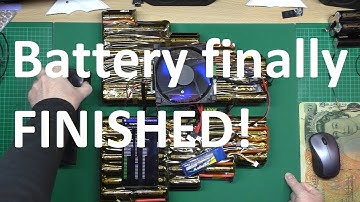 High powered DIY eBike MSVA build part 12 - DIY lithium battery finished, BMS wired and boring crap