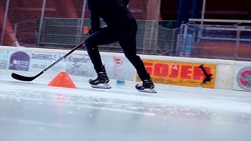 Puck Protection Drill:  Figure Eight Backward