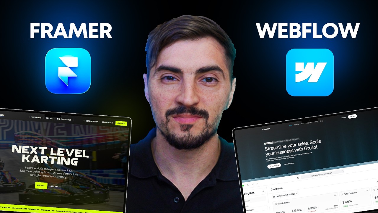 Which Platform Wins? Framer vs Webflow Full Comparison - YouTube