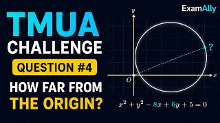 TMUA Practice Question #4 | Range of distances from a circle to the origin