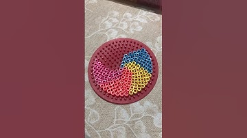 Rainbow Spiral Perler Beads #shorts #perlerbeads