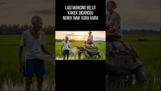 Diganggu nenek nenek naik kura kura #kurakura #veo3