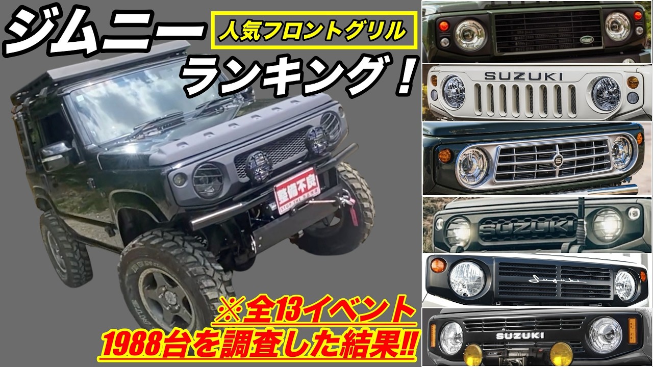 【じなん品】ジムニーホライズンバッヂスタンダードグリル 2026 Latest Edition‼️] Jimny Popular Front Grille Ranking TOP 10