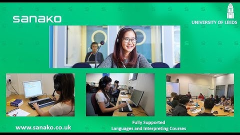 6 - SANAKO Conference Interpreting Technology ay the University of Leeds