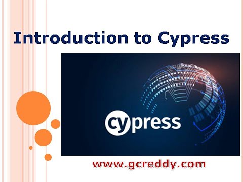 Introduction to Cypress | Software Testing Tool | Web Application Testing | G C Reddy |