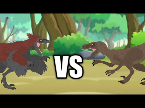 Velociraptor vs Pyroraptor | AUTO RPG Anything