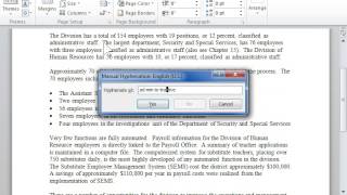 Hyphenate Text Manually - Word 2010 screenshot 5