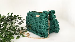 Sac Crochet À Volant, Sac Bandoulière