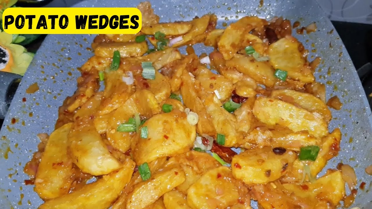 chilli potato recipe Spicy Chinese Chilli Potato Wedges Easy Recipe