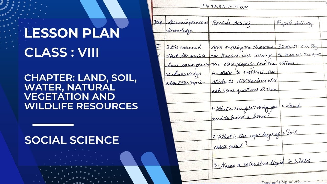 Lesson Plan Social Science Chapter Land Soil Water Natural lesson-plan-social-science-chapter-land-soil-water-natural