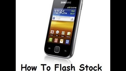 Repair Bricked Galaxy Y S5360 by Flashing Stock ROM using ODIN