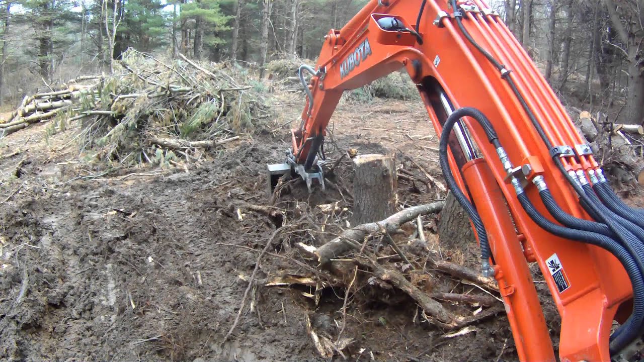 Excavating Lot Clearing - YouTube