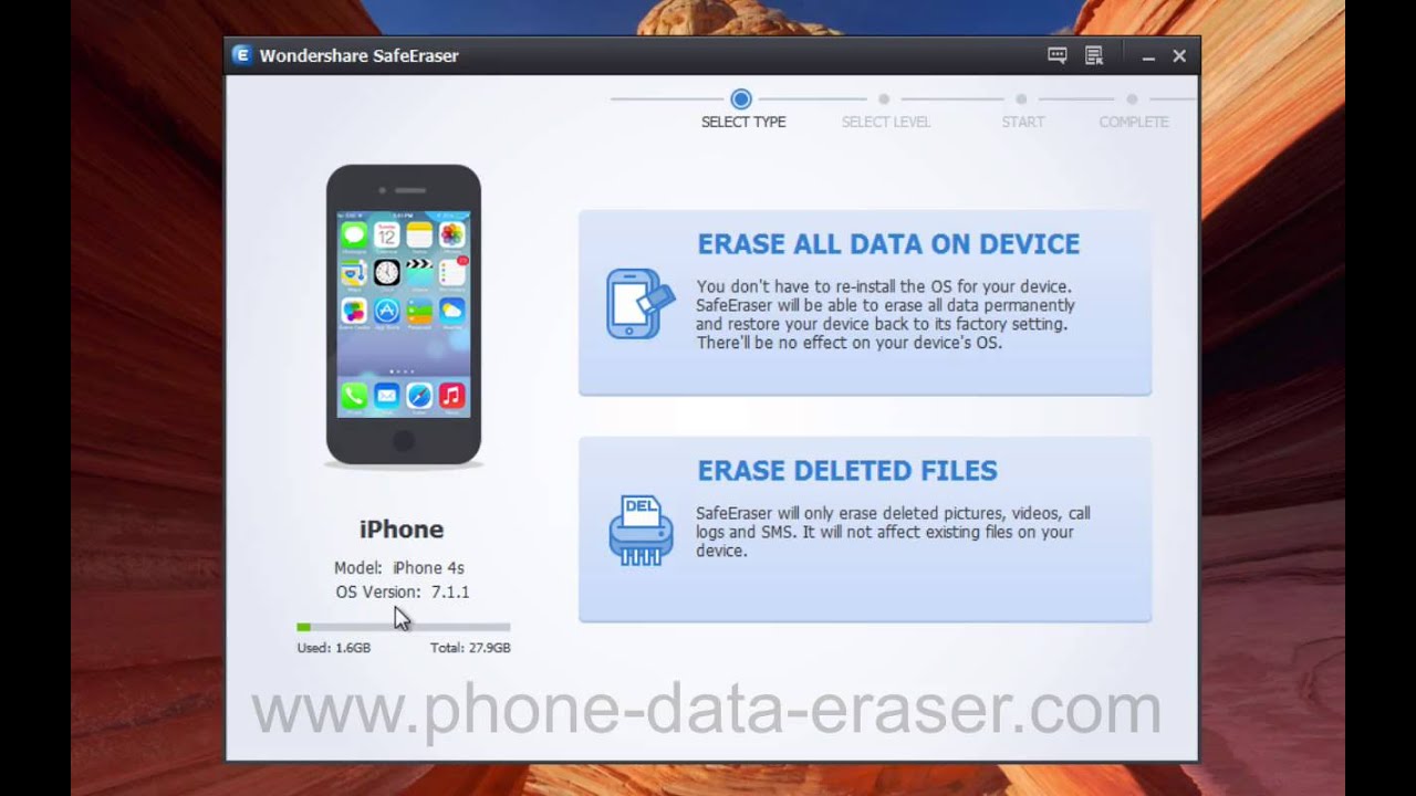 How to erase a iphone 6