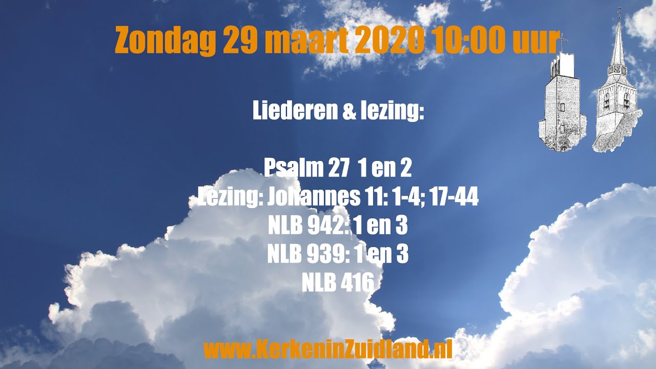 Live-stream Eredienst PGtZ 29 maart 2020 10:00 - YouTube