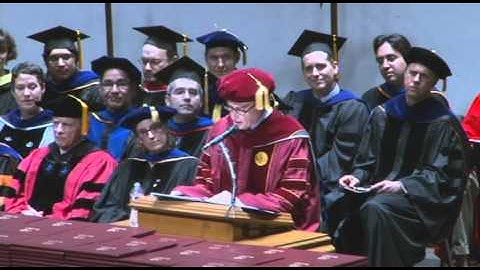 Spring 2012 Commencement Address by Joe Armstrong 