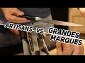 La diffrence entre les couteaux japonais artisanaux vs les grandes marques