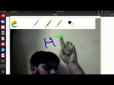 Python + OpenCV | Air Brush - Hand Tracking | #python #machinelearning #computervision #ai #opencv 🖌