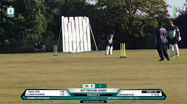 RAWALAKOT Cc vs NOTTINGHAM HAWKS | Nottingham | England