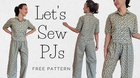 FREE Pajama Sew-Along | Lilli PJ Set Tutorial (Button-Up Top + Easy Pants) | Initiative Handarbeit