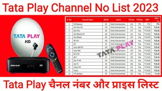 Tata Play (Tata Sky) Channel List with Price | All Tata Play Channel Number List 2023 screenshot 1