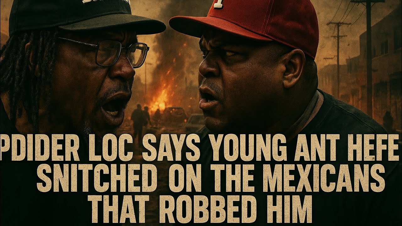 SPIDER LOC SAY YOUNG ANT JEFE SNITCHED ON THE MEXICANS THAT ROBBED HIM ...
